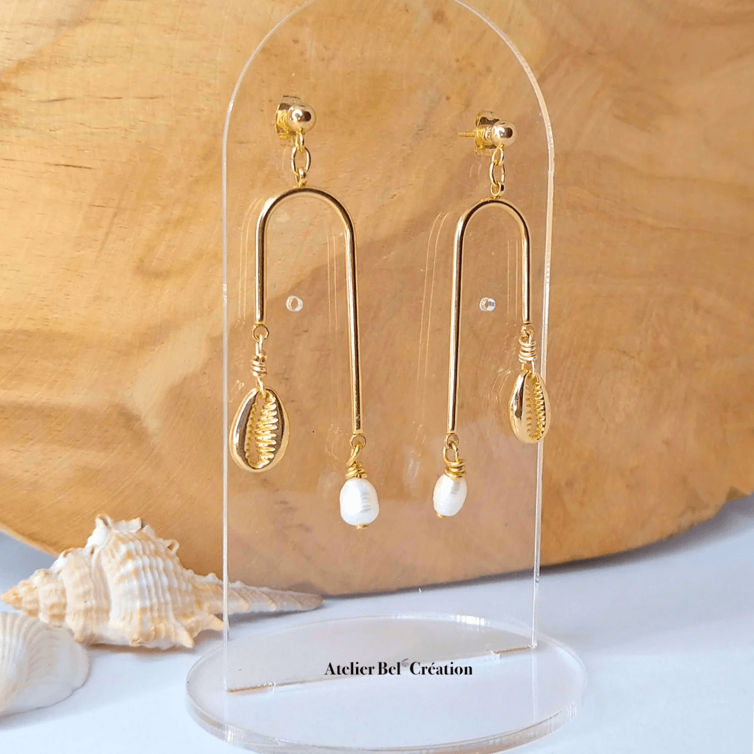 Boucles d’oreilles chandelier « Christelle » - Atelier Bel’Création