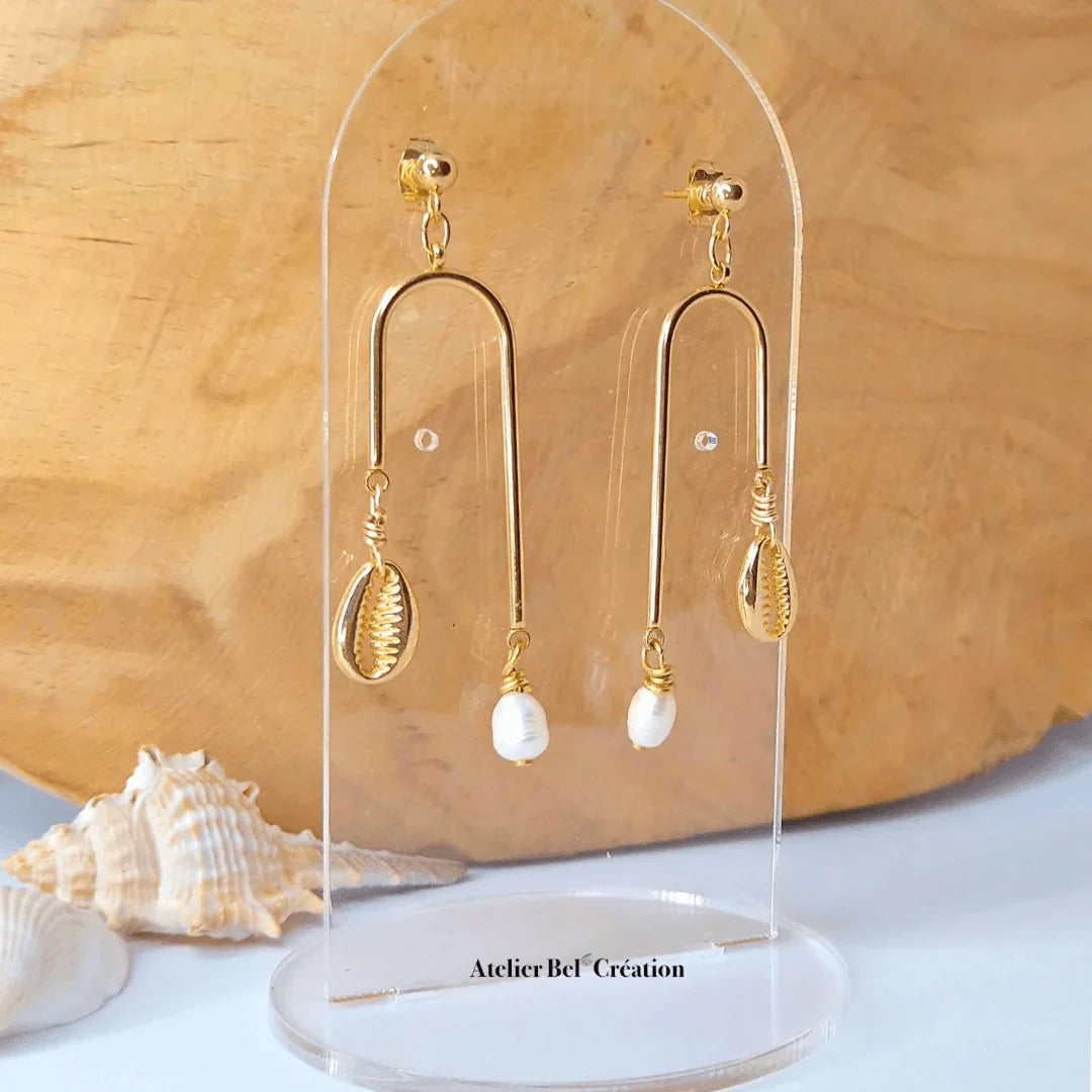 Boucles d’oreilles chandelier « Christelle » - Atelier Bel’Création