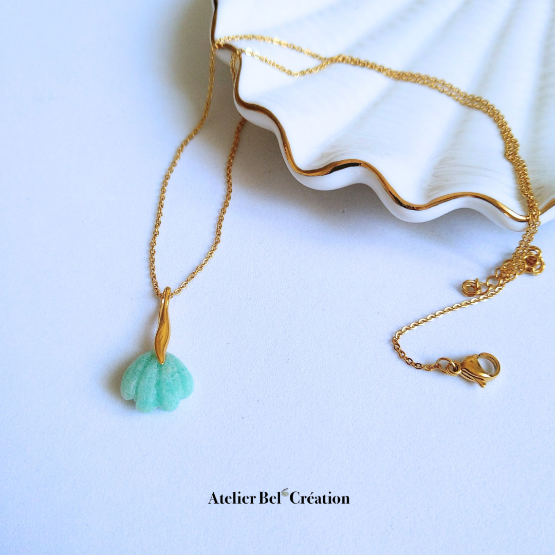 Collier Pendentif Coquillage « Coquille d’or »