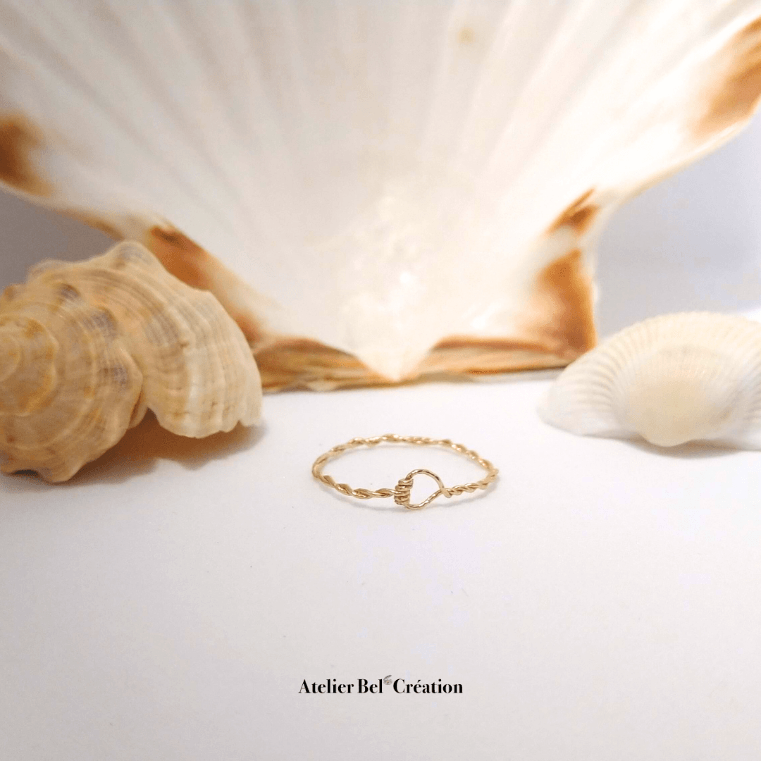 Bague fine torsadée « Bethany » - Atelier Bel’Création