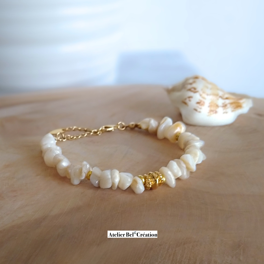Bracelet coquillage chips « Océane »