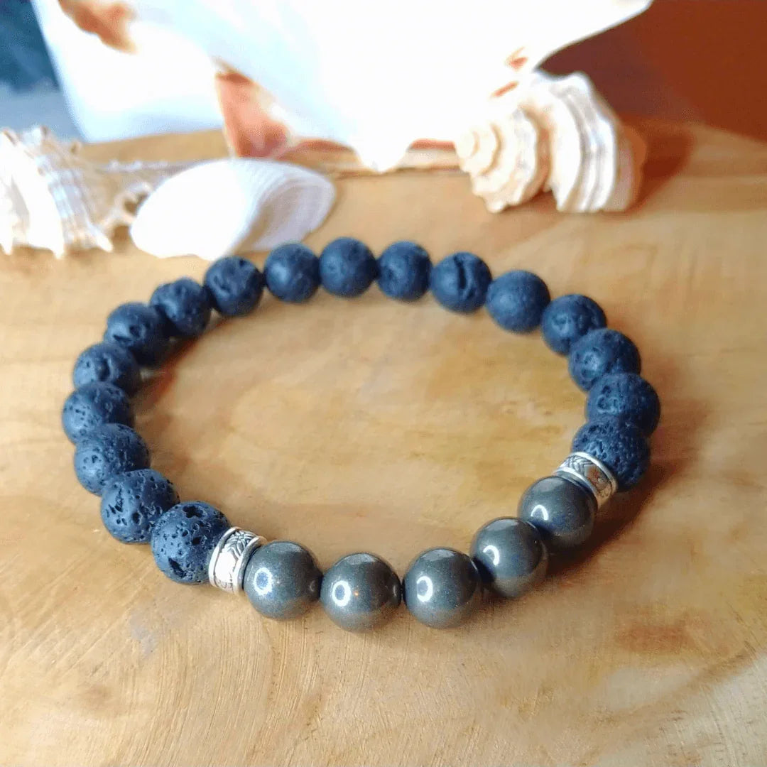 Bracelet homme Pyrite « Apollon » - Atelier Bel’Création