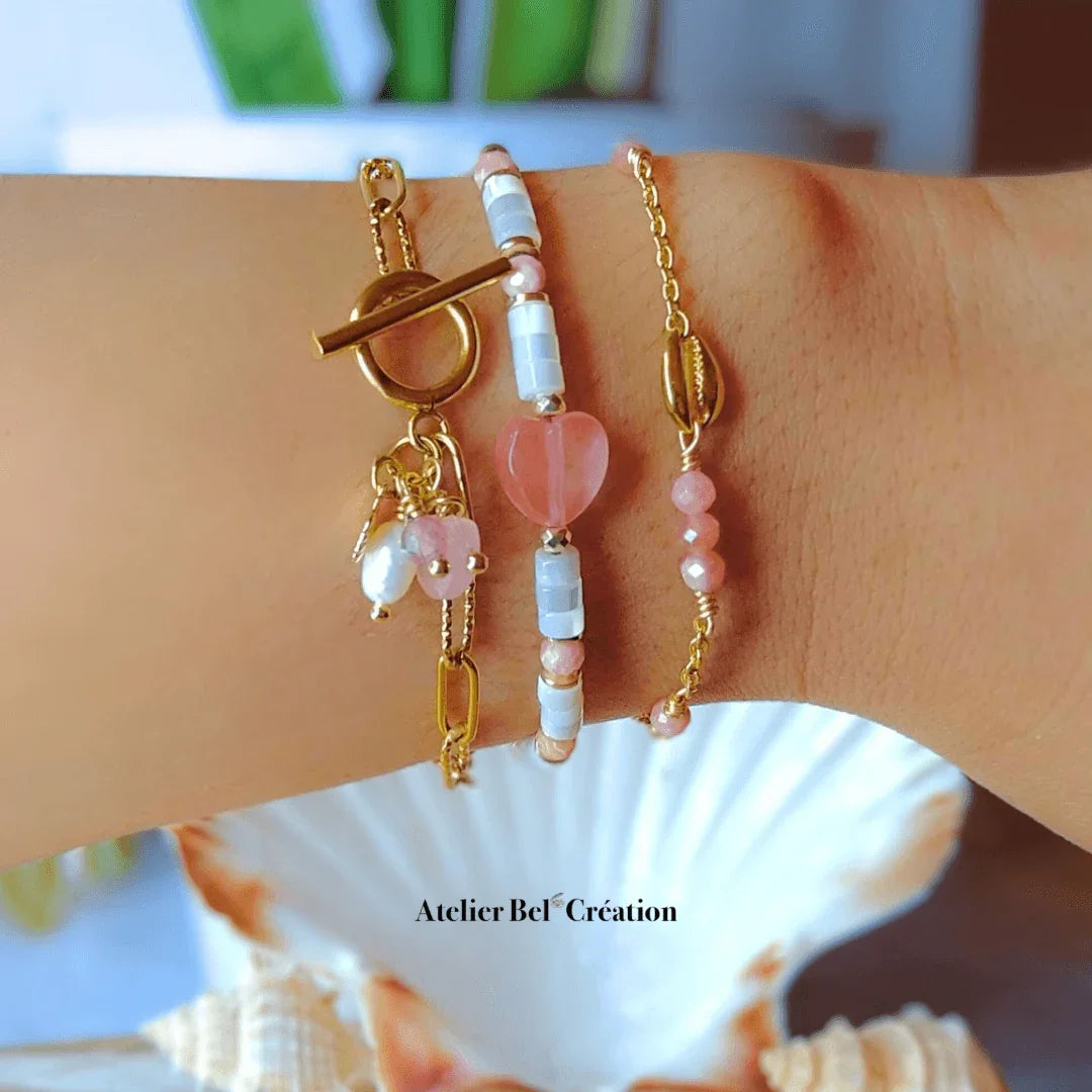 Bracelet toggle « Léna » - Atelier Bel’Création