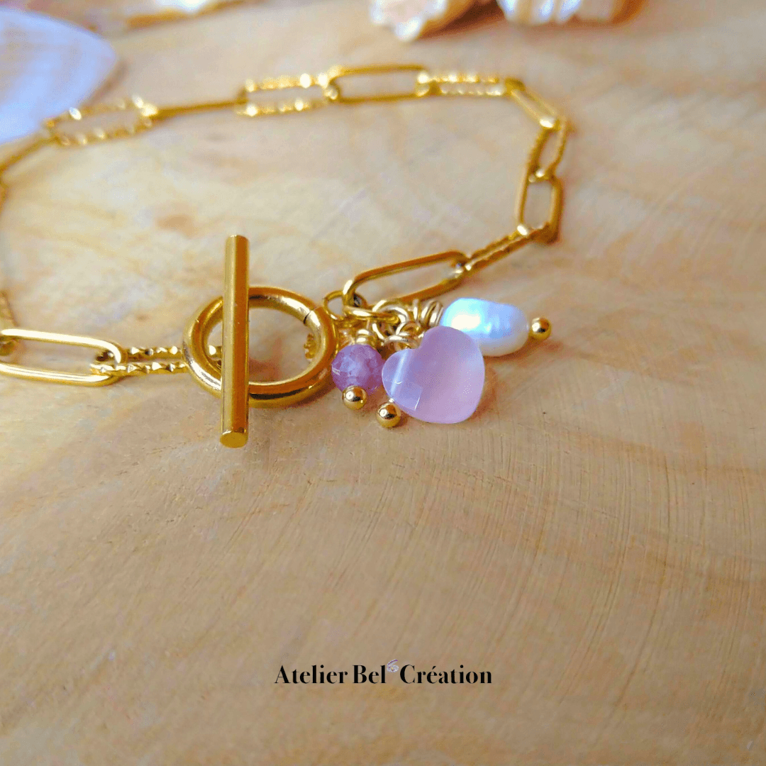 Bracelet toggle « Léna » - Atelier Bel’Création