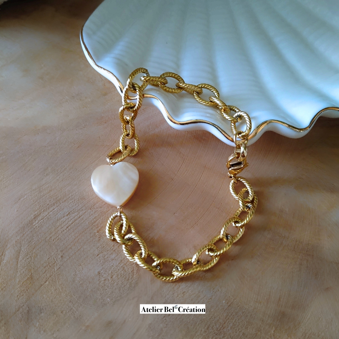 Bracelet Cœur Nacre « Lova »