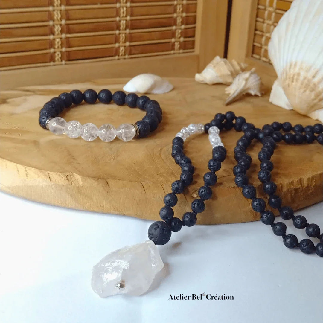 Bracelet homme Quartz Clair « Spirit » - Atelier Bel’Création