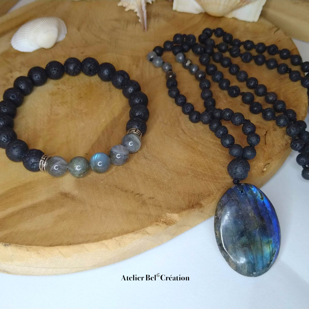 Labradorite men’s bracelet “Ariihau”