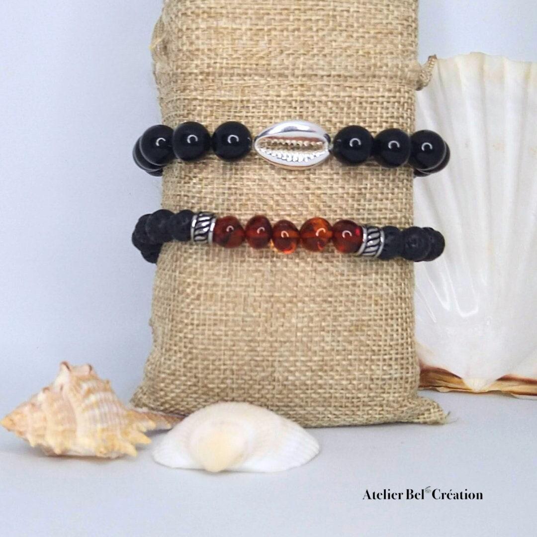 Bracelet homme Coquillage « Poséidon » - Atelier Bel’Création