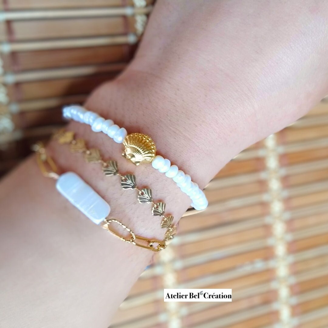 Bracelet Perle eau douce baroque « Marina »