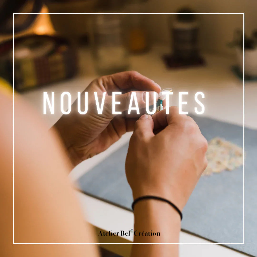 Nouveautés bijoux artisanaux Atelier Bel’Création, création main avec perles colorées
