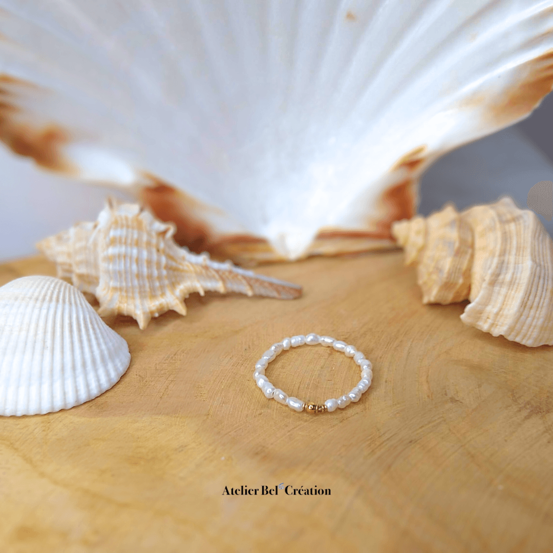 Bague Perles d’eau douce « Béra » - Atelier Bel’Création