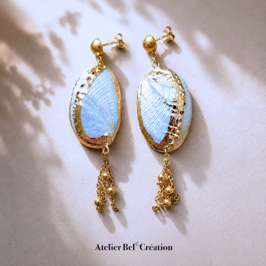 Boucles coquillage « Abalone »