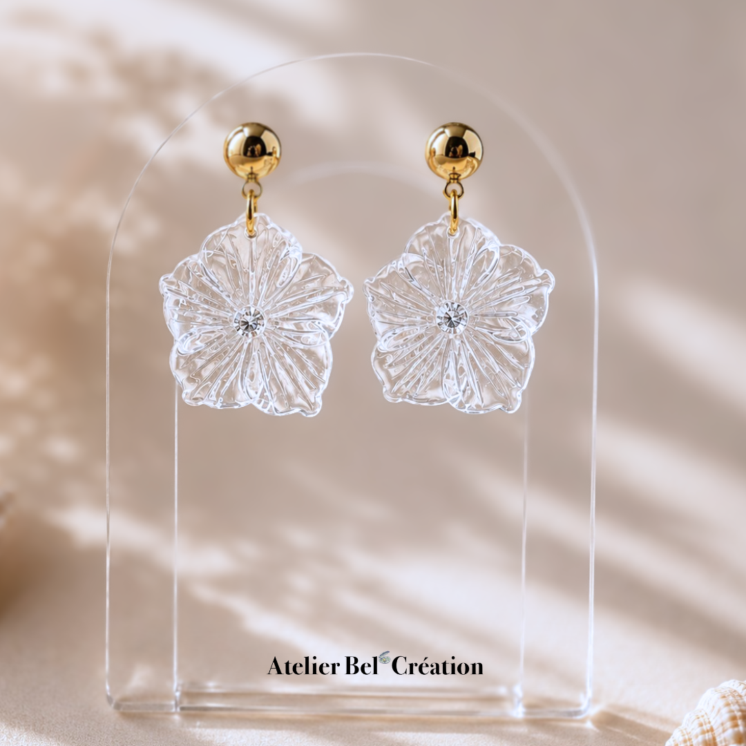 Boucles oreilles Fleurs « Flora »