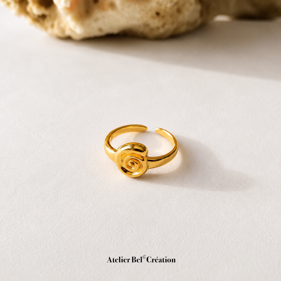 Bague coquillage ammonite « Monita »