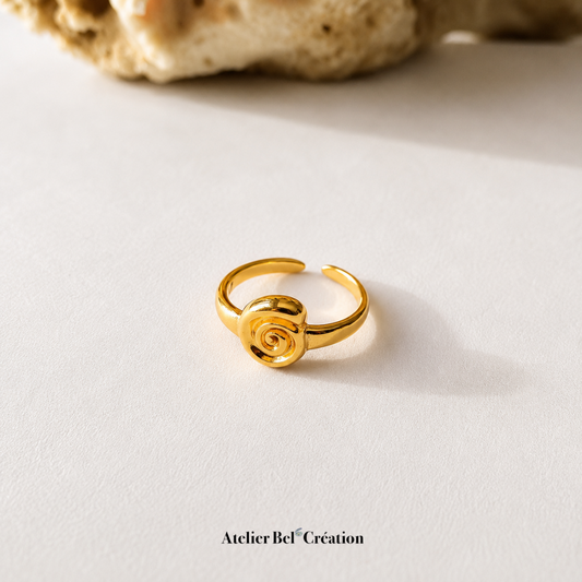 Bague coquillage ammonite « Monita »