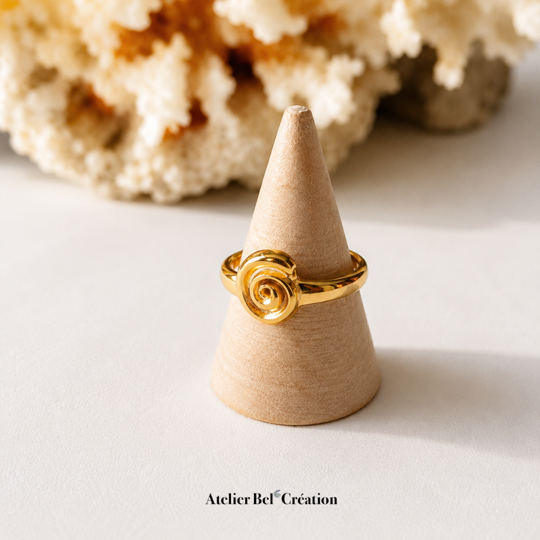 Bague coquillage ammonite « Monita »
