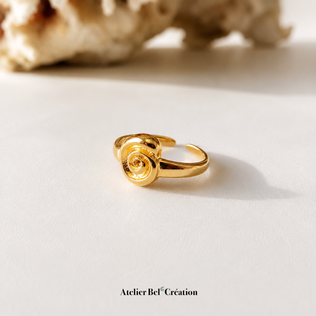 Bague coquillage ammonite « Monita »