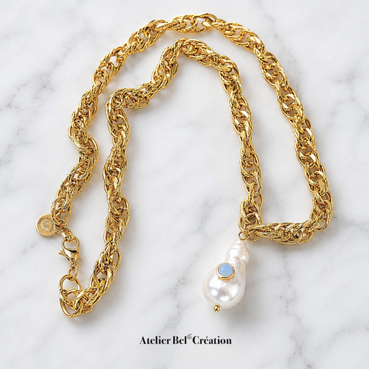 Collier baroque « Perle Enchantée »