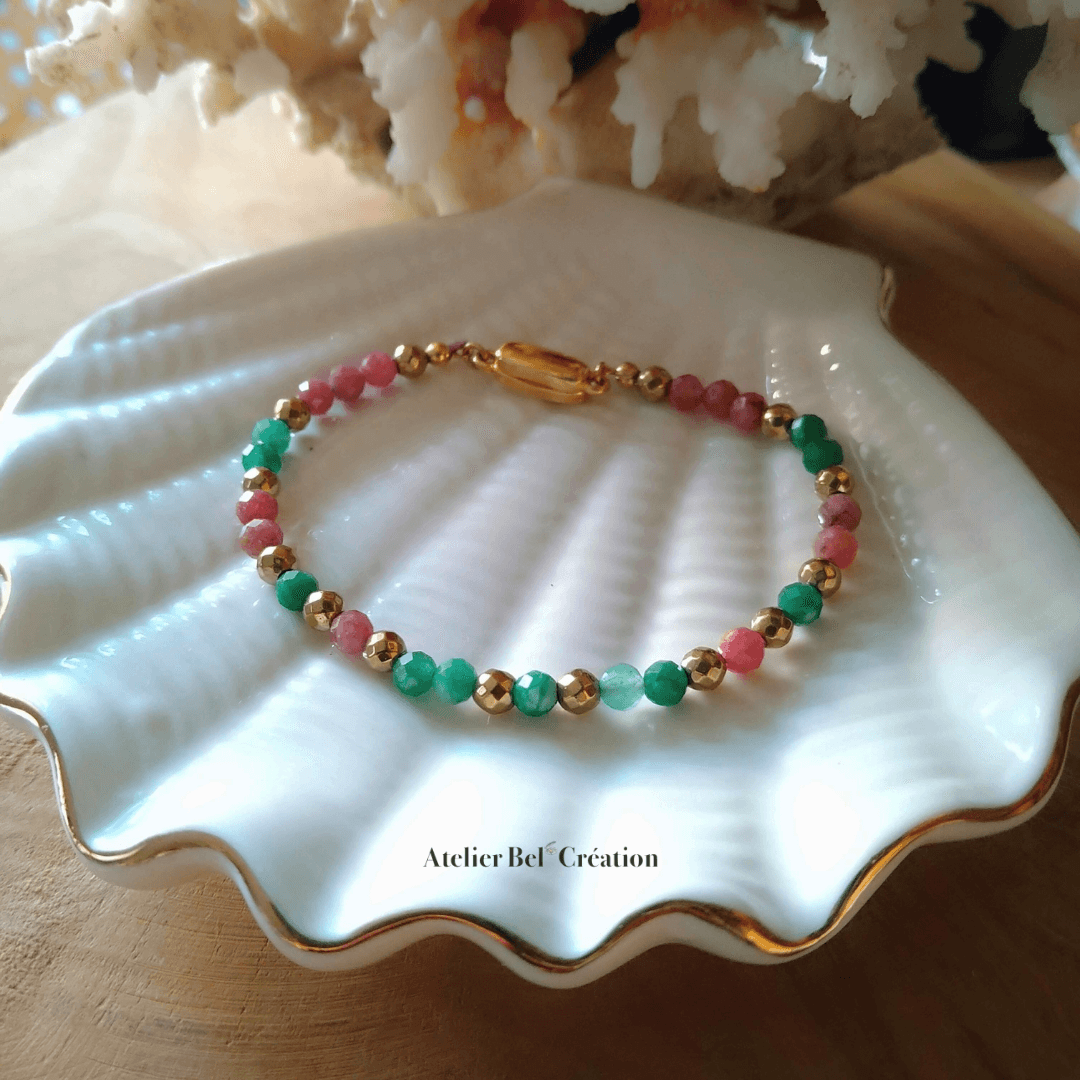 Bracelet perles naturelles « Pandore » - Atelier Bel’Création