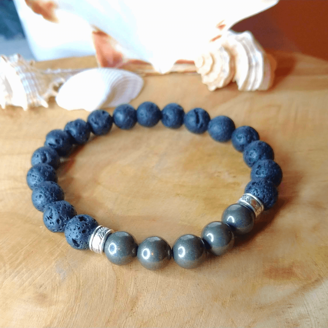 Bracelet homme Pyrite « Apollon » - Atelier Bel’Création