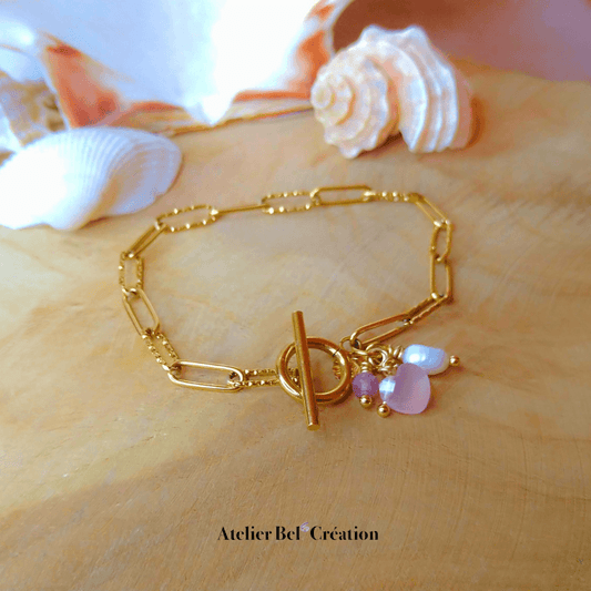 Bracelet toggle « Léna » - Atelier Bel’Création