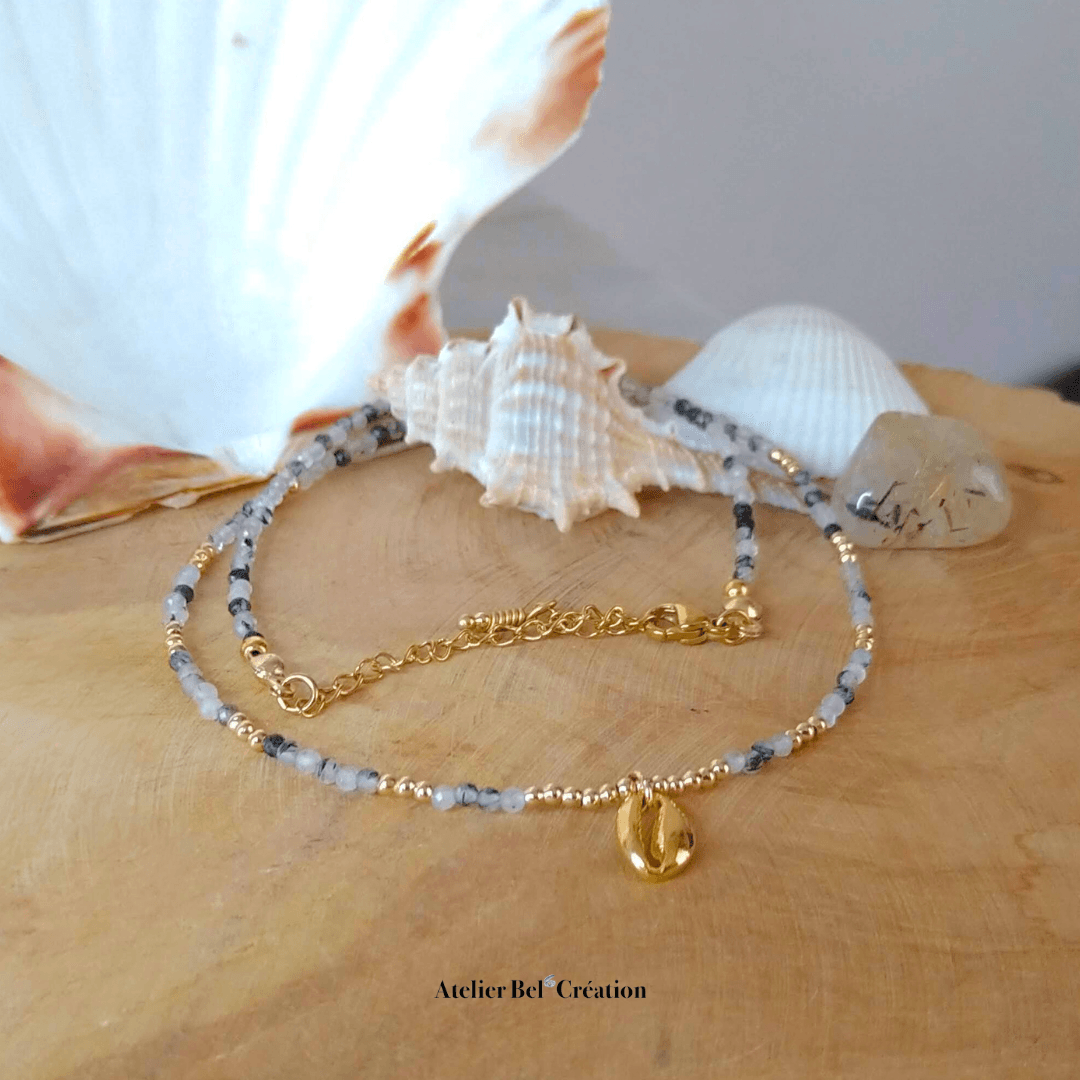 Collier choker fin « Summer Time » - Atelier Bel’Création