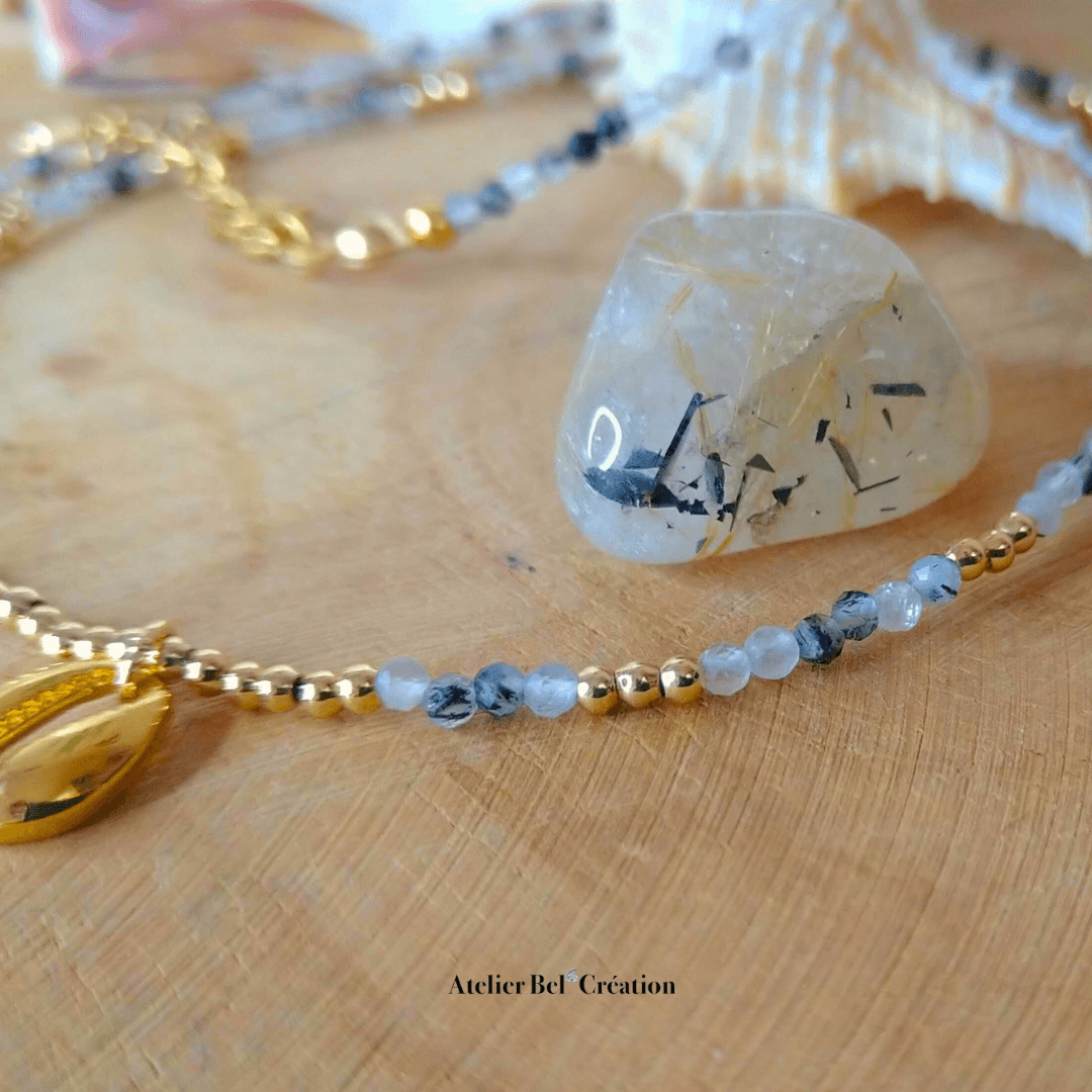 Collier choker fin « Summer Time » - Atelier Bel’Création