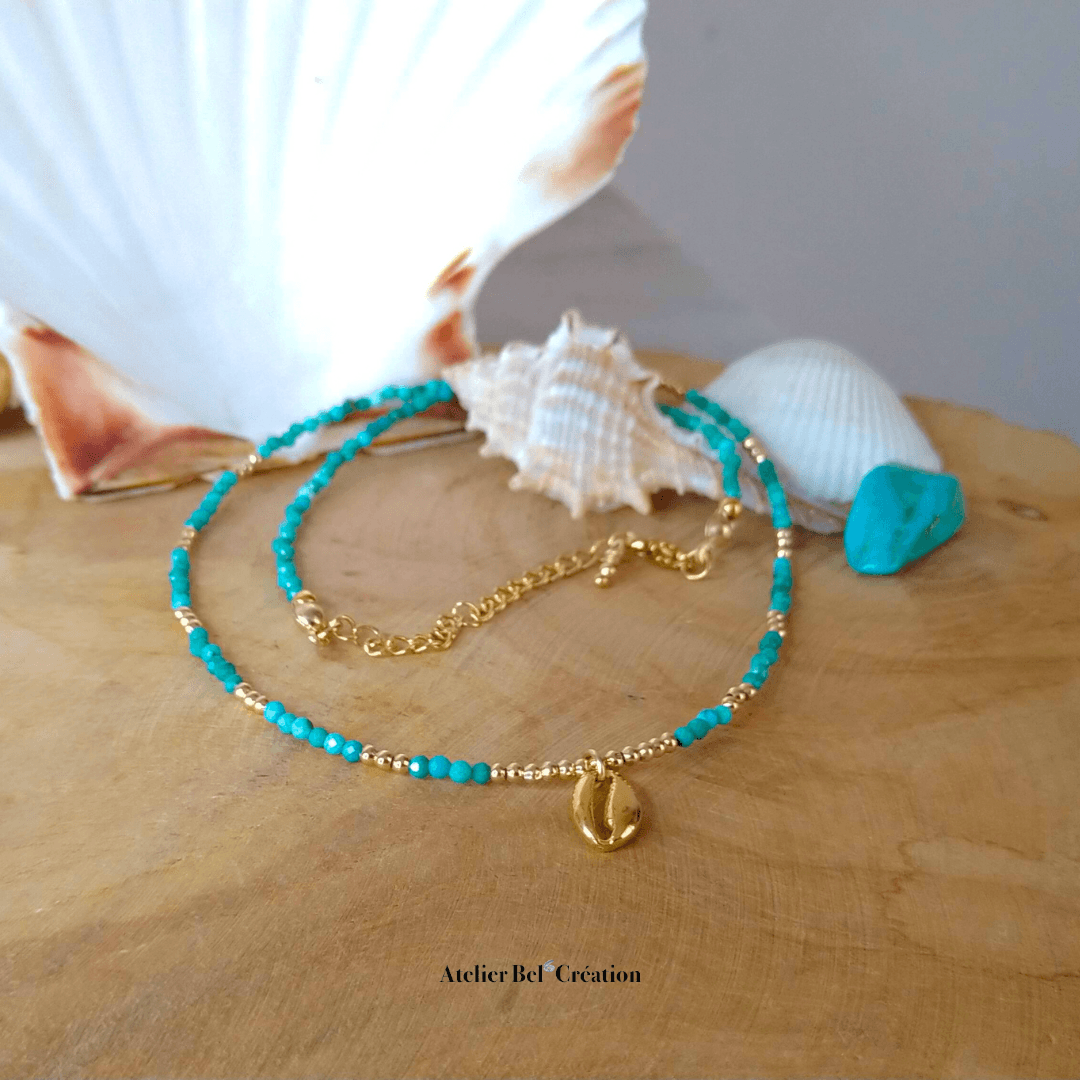 Collier choker fin « Summer Time » - Atelier Bel’Création