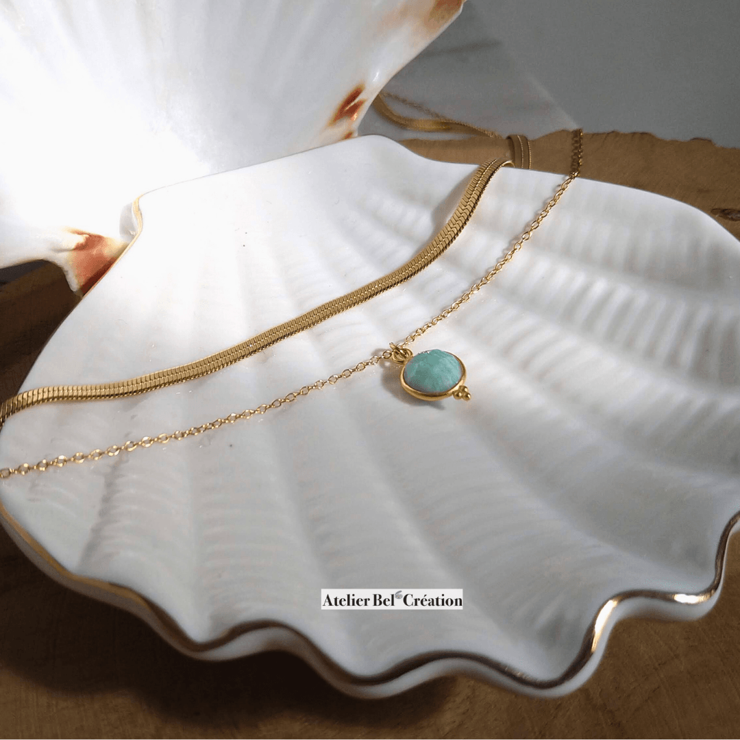 Collier multirang « Cathia » - Atelier Bel’Création