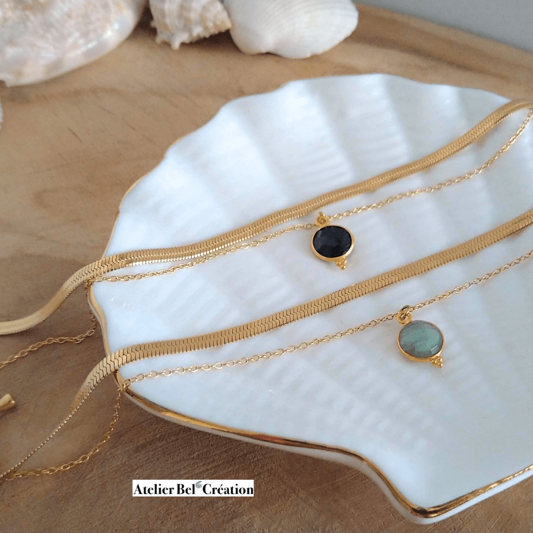 Collier multirang « Cathia » - Atelier Bel’Création