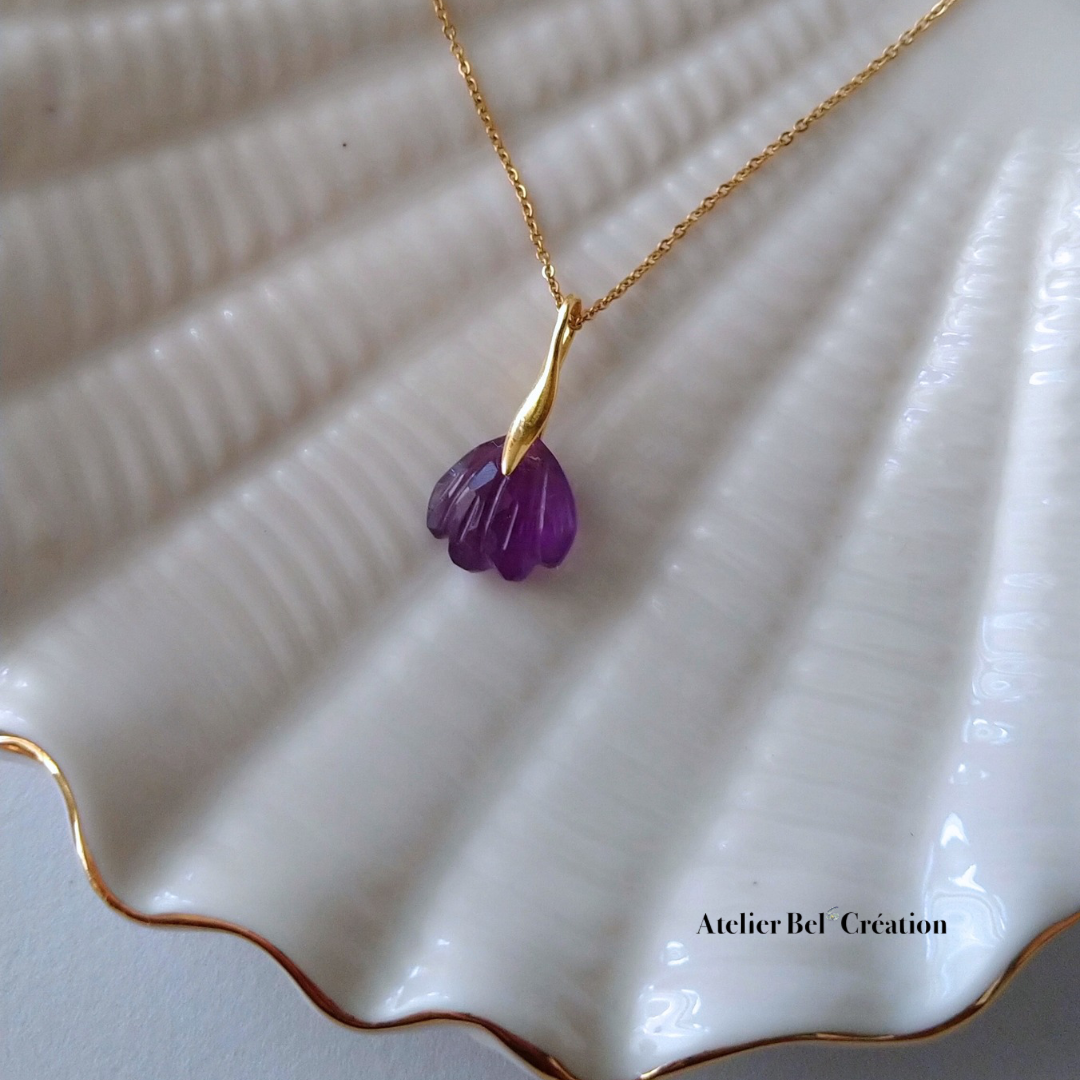 Collier Pendentif Coquillage « Coquille d’or »