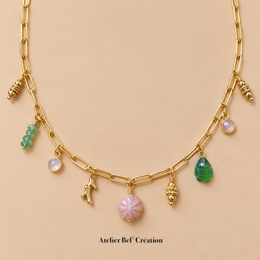Collier breloques "Winter Solstice"