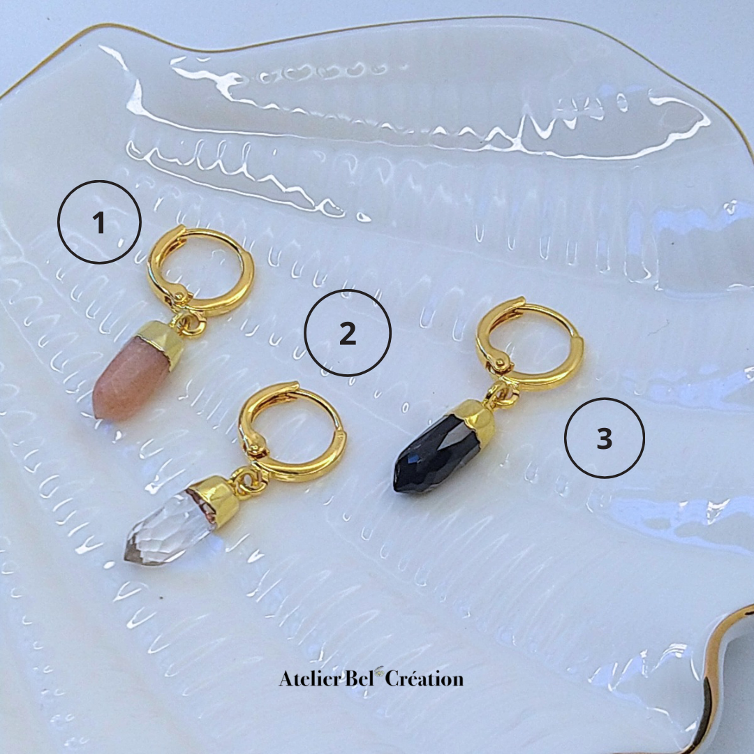 Mini créole, mono boucle d'oreille Pointe