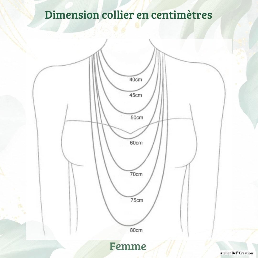 Collier fin perles naturelles « Némésis » - Atelier Bel’Création