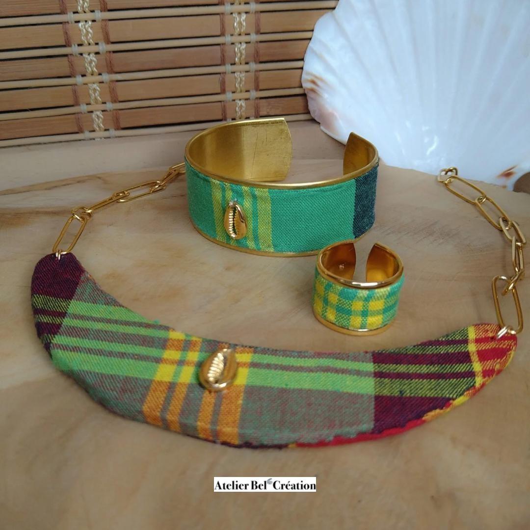 Parure madras « Madiana » - Atelier Bel’Création