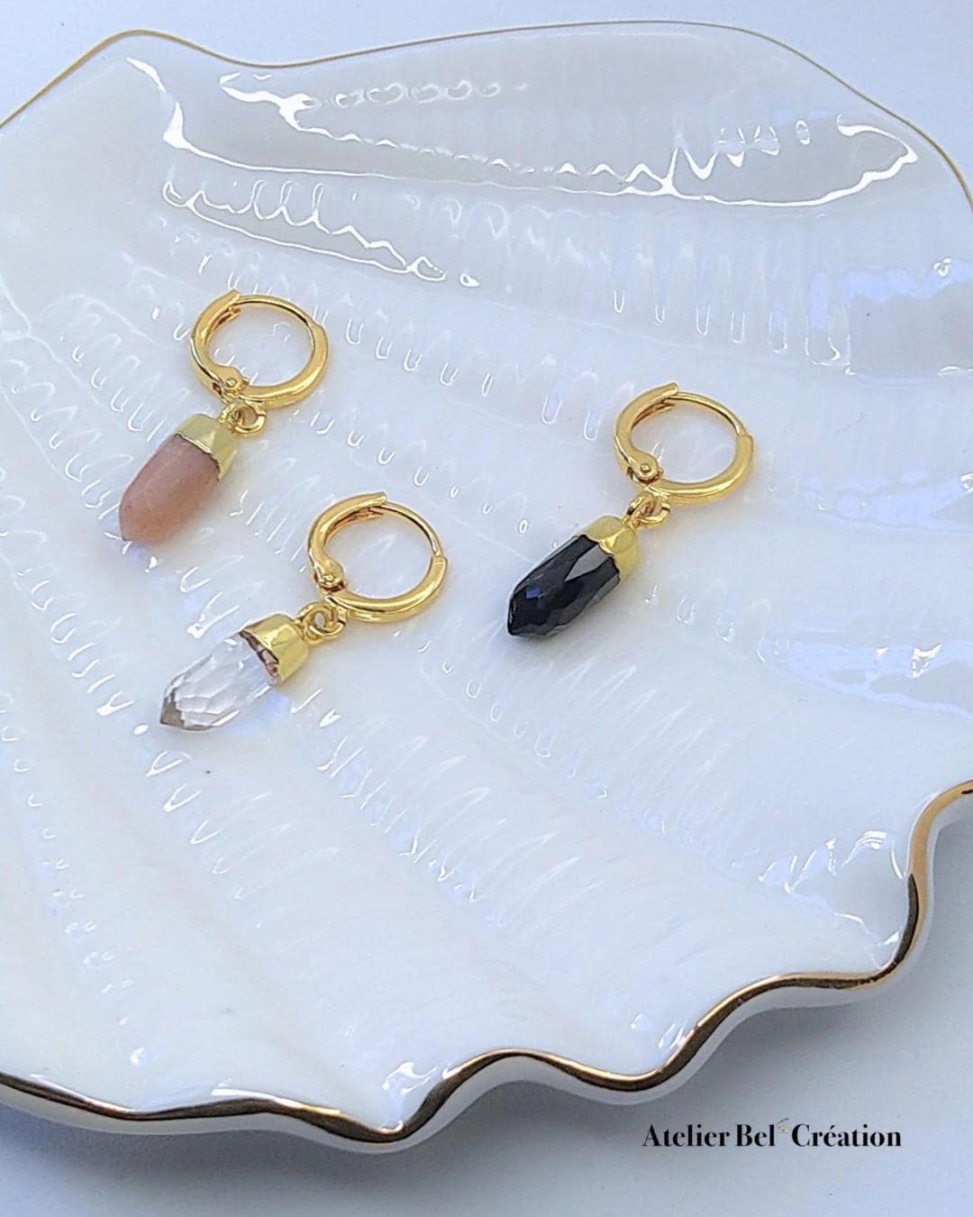 Single Huggie hoop Earring | hoops gold, charm earring, tiny dainty small hoop, minimalist earring