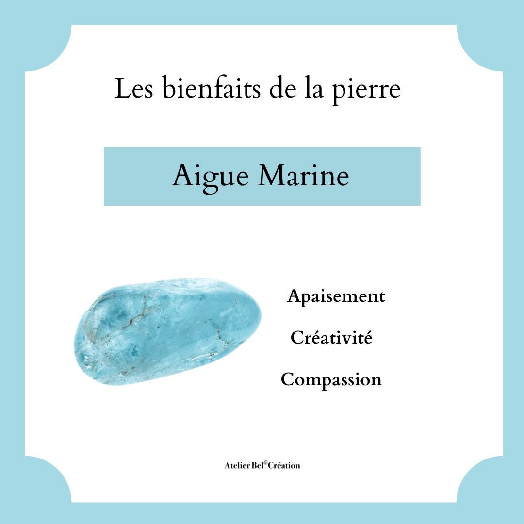 Aquamarine Natural gemstone necklaces Golden chain Shell pendant